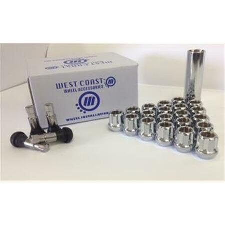 WEST COAST WHEEL ACCESSORIES 5 Lug Wheel Installation Kit WCW-W5514STO